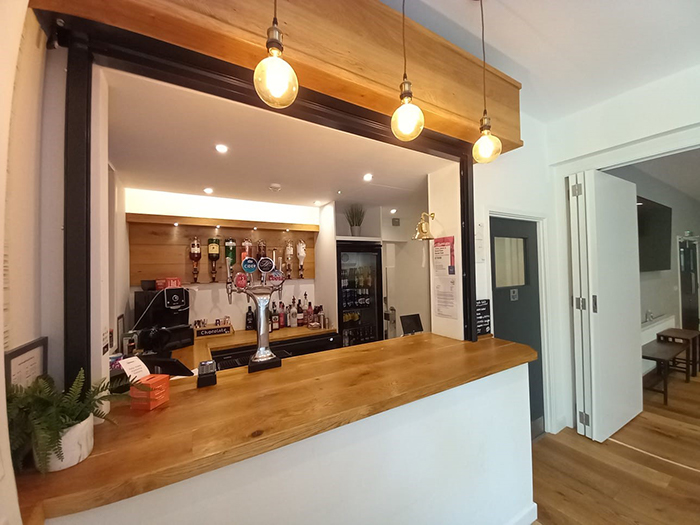 View of the new Milkchurn Caf&eacute; counter