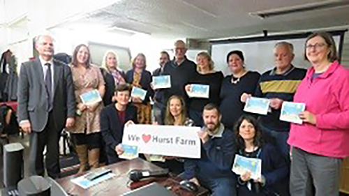 Group photo of the launch showing from front left Michele Cartwright, Rebecca McIntyre, Tom Casey, Marie Schmidt, from back left Neil Moulden, Amanda Holden, Julie Mulligan, Clare Peat, Councillor Flitter, Sue France, Anna Casey, Bill Clarke, Helen Legood