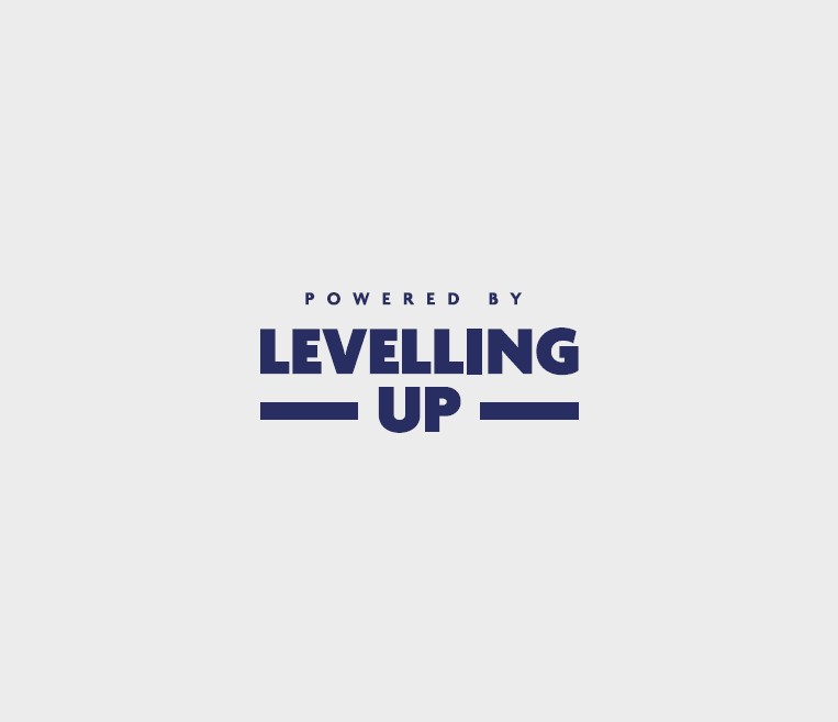 powered by levelling up logo